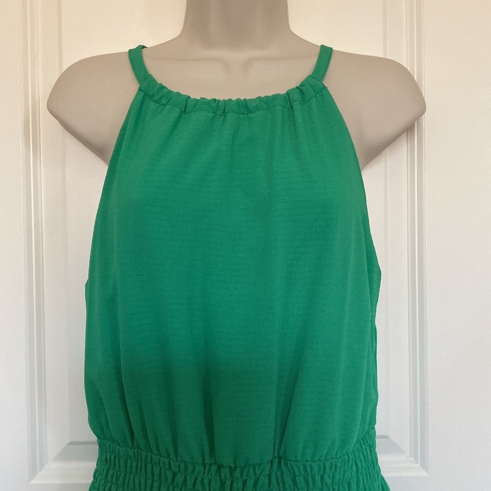 NWT Spense Summer Dress Lined Green Size 8 Women's Strap Maxi Halter Type - Picture 4 of 9